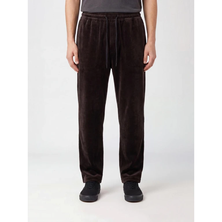 Velvet Trousers with Drawstring Waist and Side Pockets (KT1374)