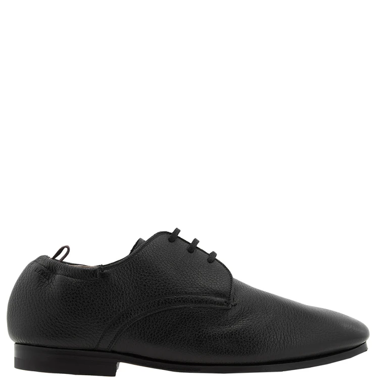 Plume Pebbled Leather Derby Shoes