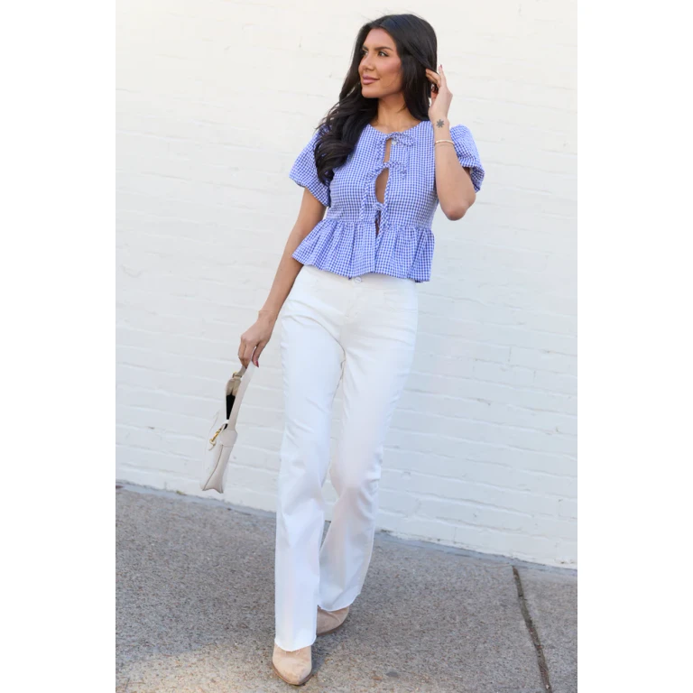 Esther White Flare Leg Jeans