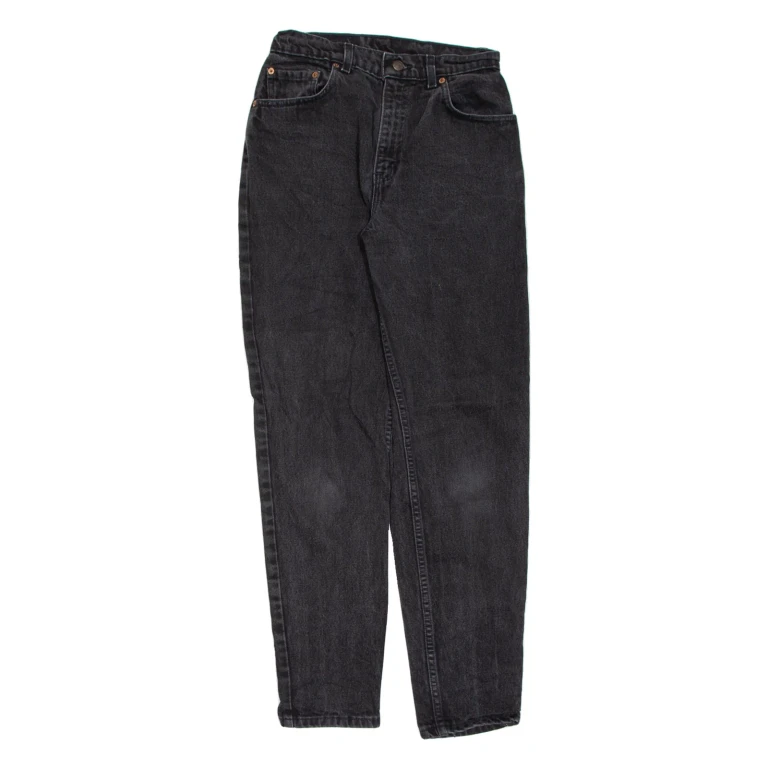LEVI'S 551 Womens Jeans Black Regular Tapered Charcoal Wash W26 L31
