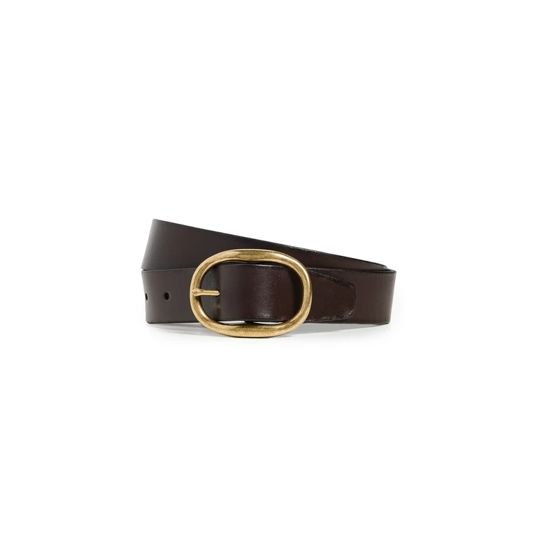 Madewell Oval Buckle Belt True Black L