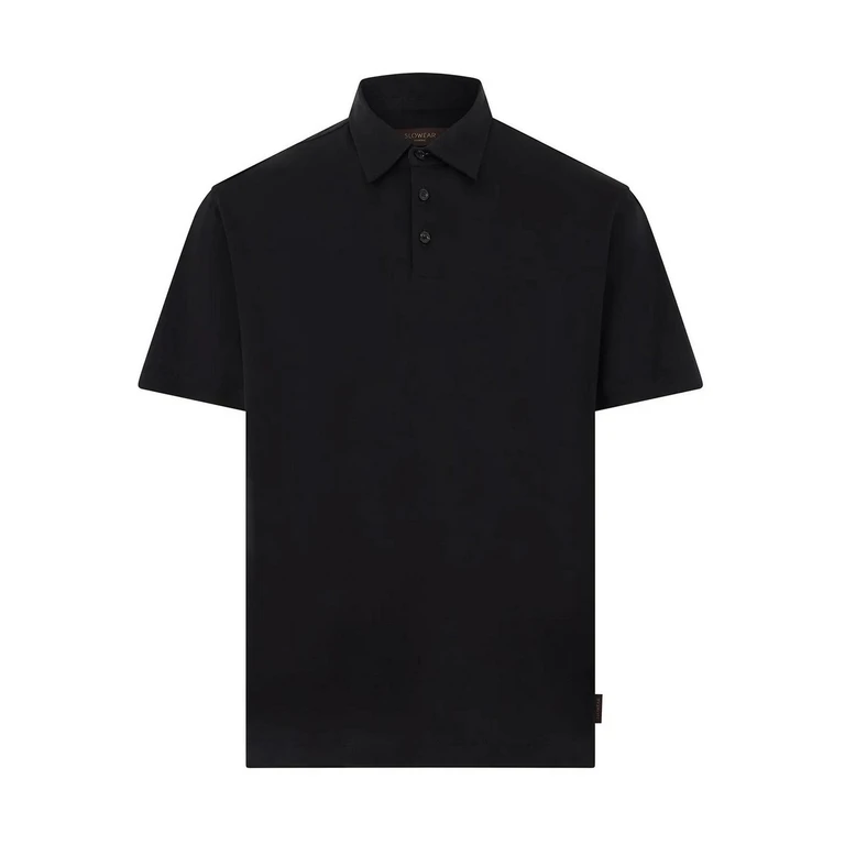 黑色 Polo 衫