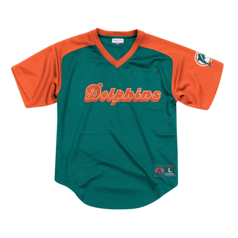 Men's NFL Final Seconds Mesh V-Neck Dolphins