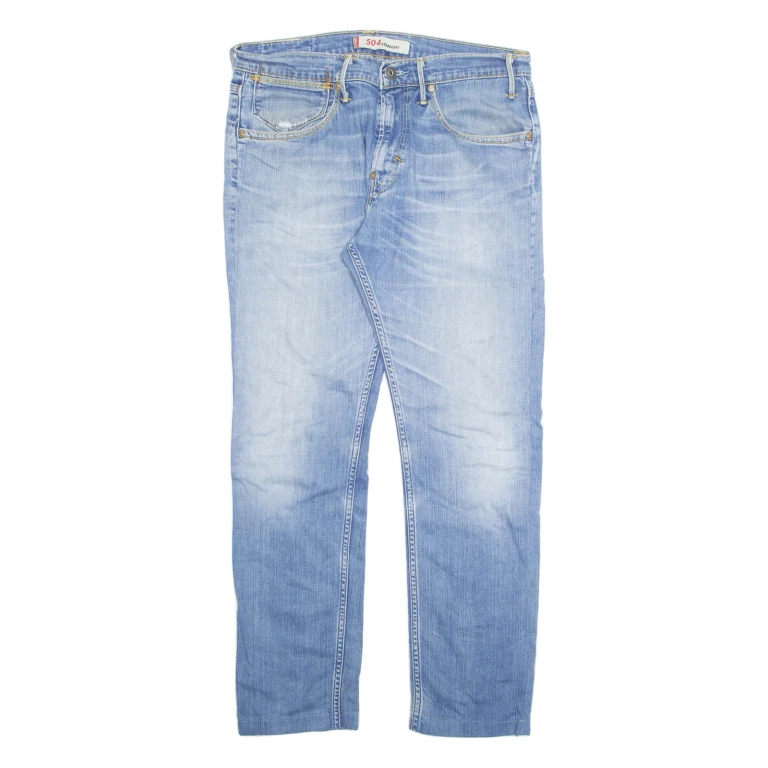 LEVI'S Mens Jeans Blue Regular Straight Stone Wash W32 L28