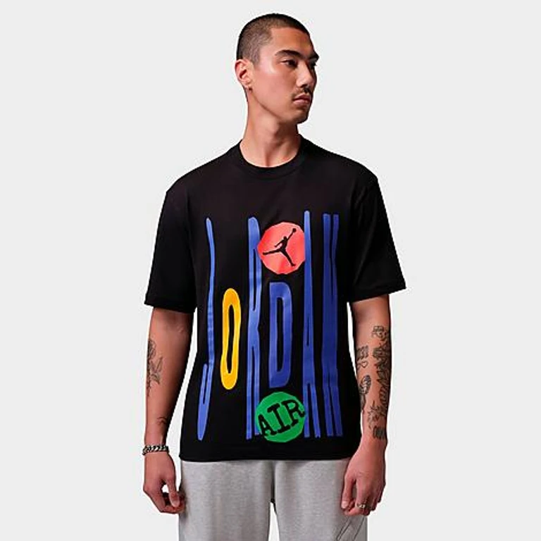 Nike Men's Jordan Technicolor WM T-Shirt in Black Size: XS