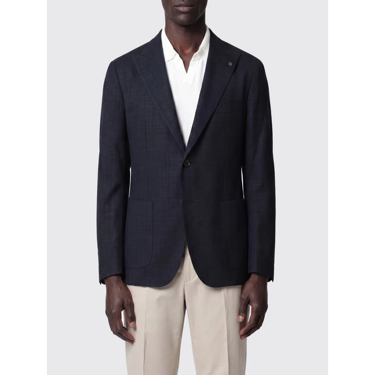 Slim Fit Single-Breasted Blazer in Virgin Wool with Peak Lapels (1SMC26K150185B3199)