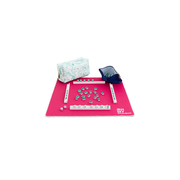 Oh My Mahjong Palm Beach Travel Set Blue One Size