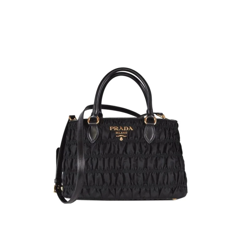 Prada Black Nylon Handbag Bag - Women