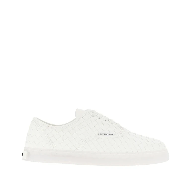 Intrecciato leather sneakers Woman 36