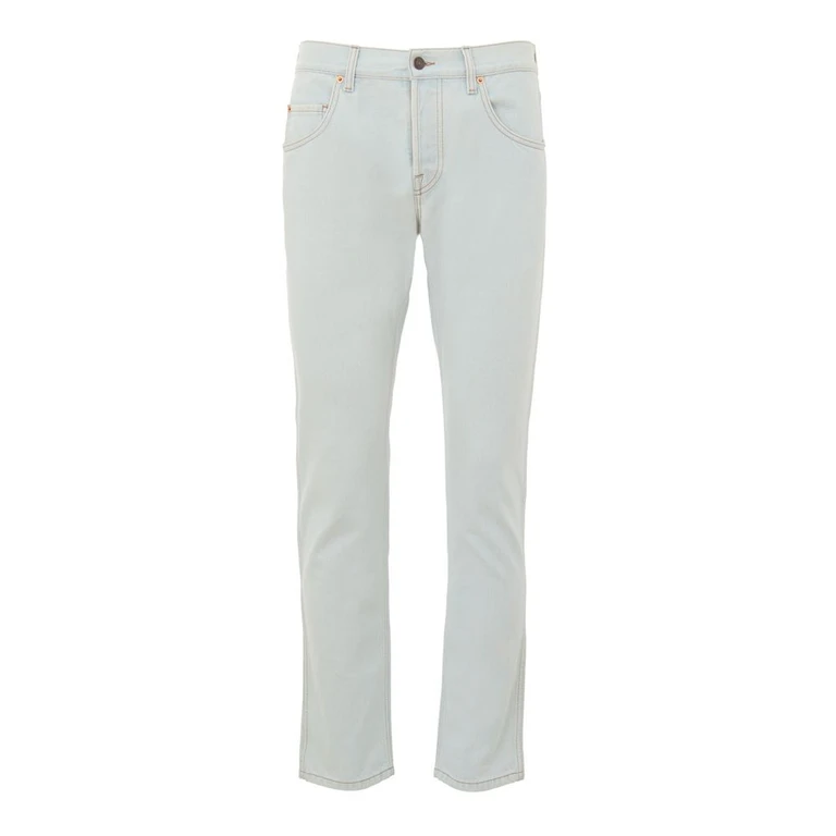 Blue Cotton Relaxed Fit Jeans Clothing - Men
