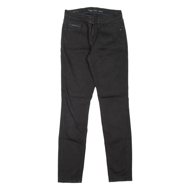 CALVIN KLEIN JEANS Womens Jeans Black Slim Skinny W27 L28