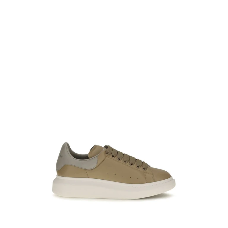 Alexander McQueen Beige Calf Leather Bos Taurus Platform Sneakers - Men
