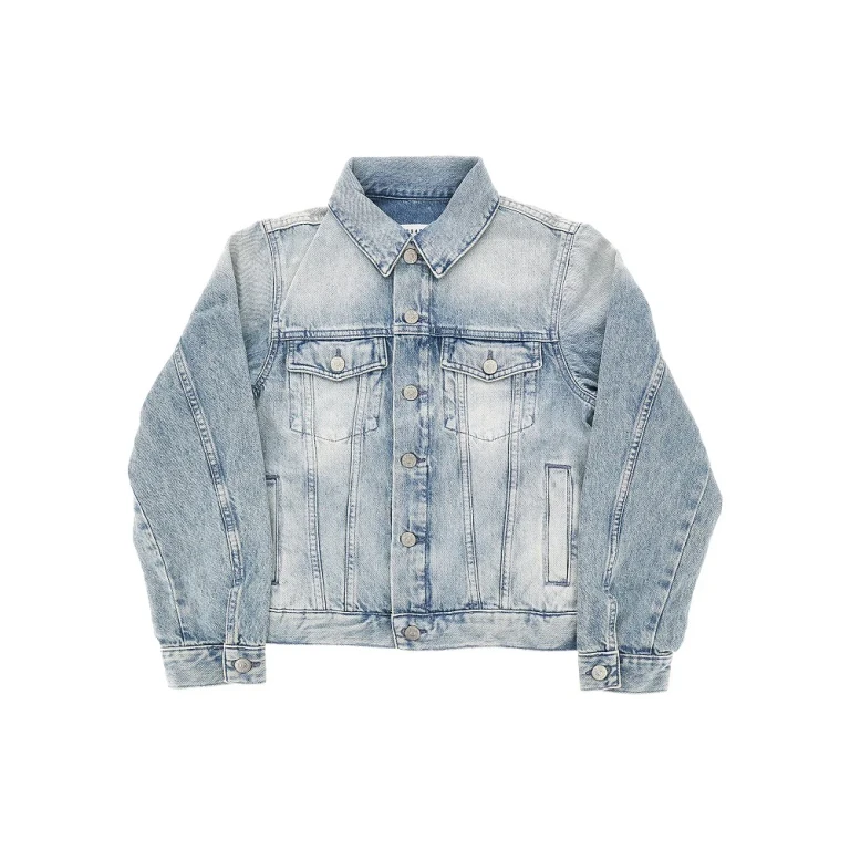 MM6 Denimjacke mit Waschung für Kinder 16J