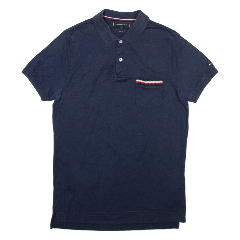 TOMMY HILFIGER Mens Polo Shirt Blue S
