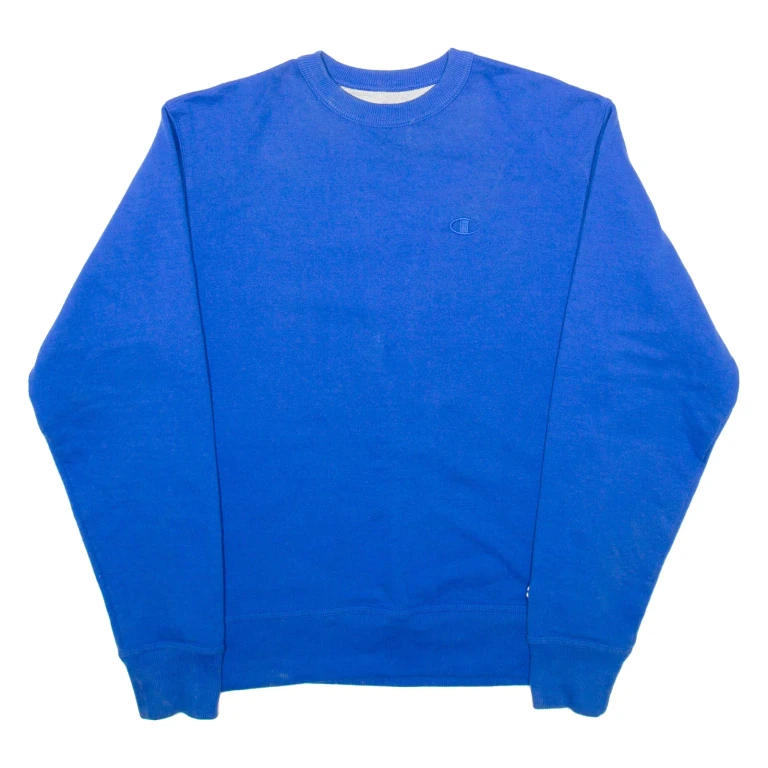 CHAMPION Mens Sweatshirt Blue S