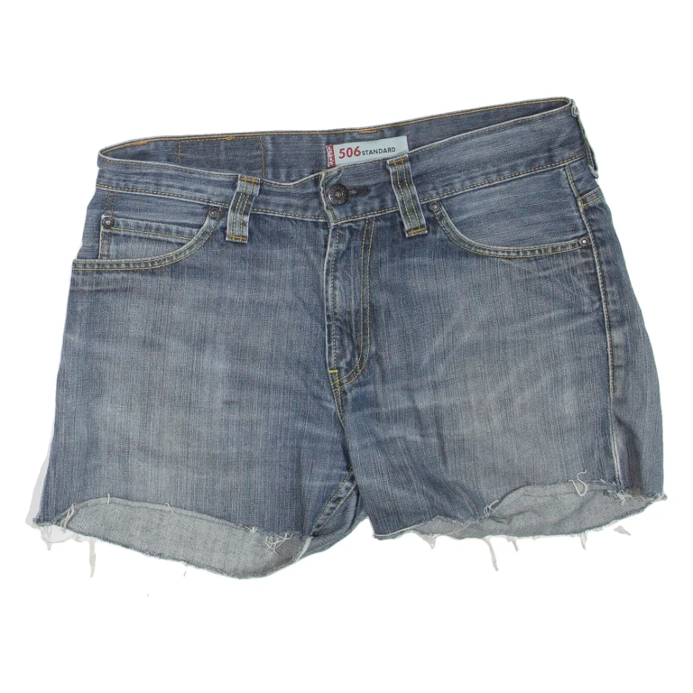 LEVI'S 506 Womens Denim Shorts Blue M W33
