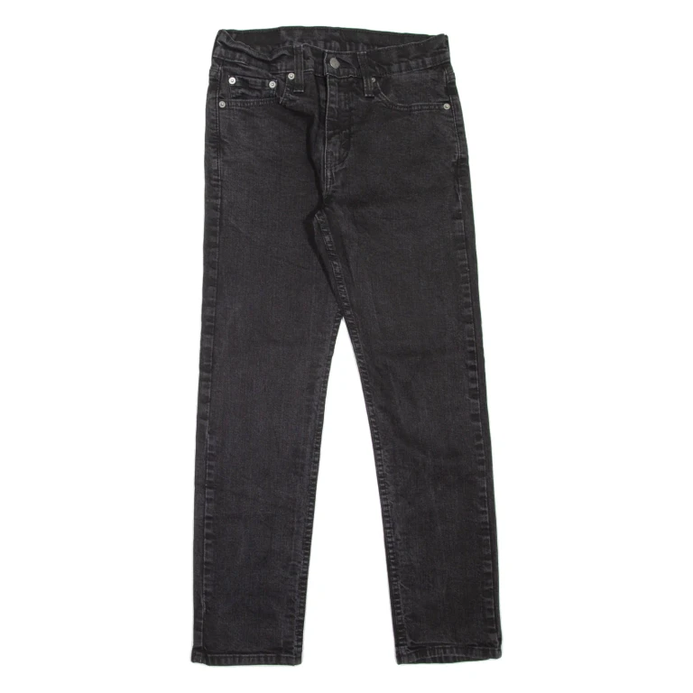 LEVI'S 502 Jeans Mens Black Regular Tapered W29 L27