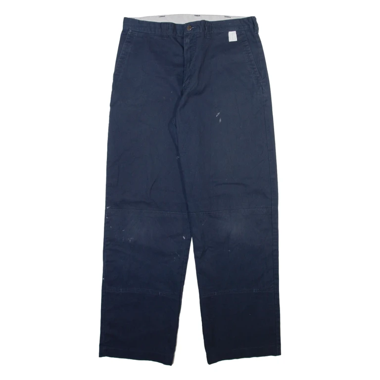 DICKIES Mens Trousers Blue Regular Straight W34 L31