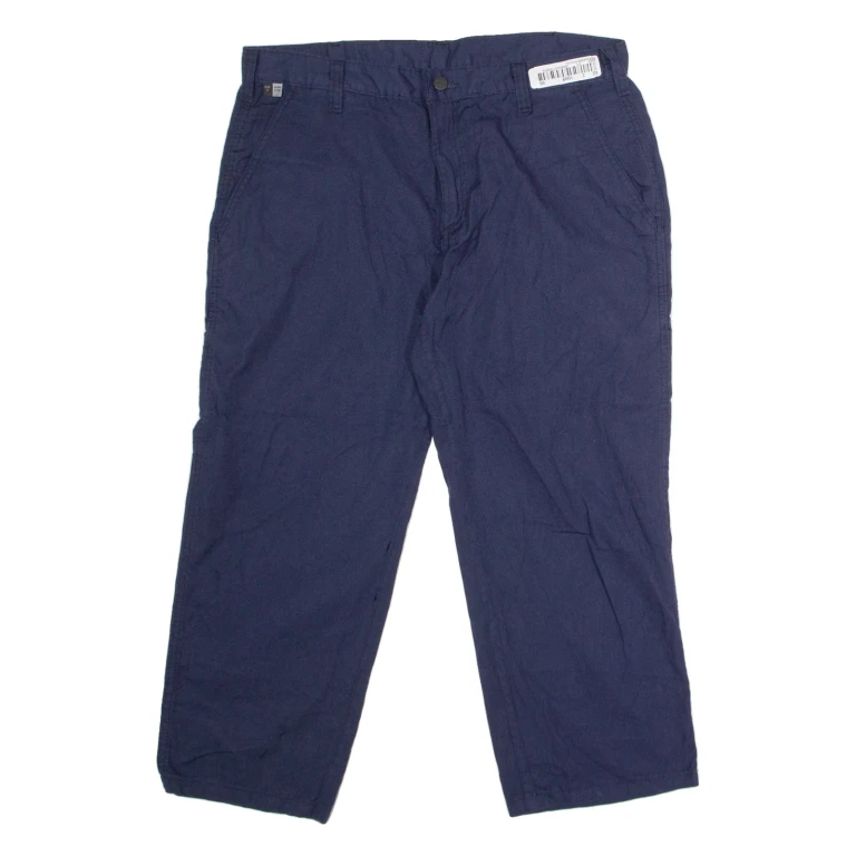 CARHARTT Flame Resistant Workwear Carpenter Mens Trousers Blue Straight W34 L24