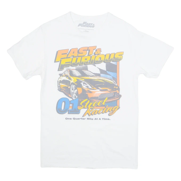 FAST AND FURIOUS Mens T-Shirt White S