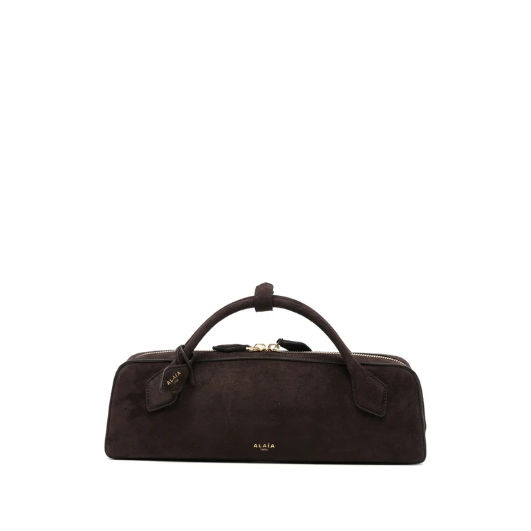 Alaïa Le Teckel Suede Top-handle Tote Bag