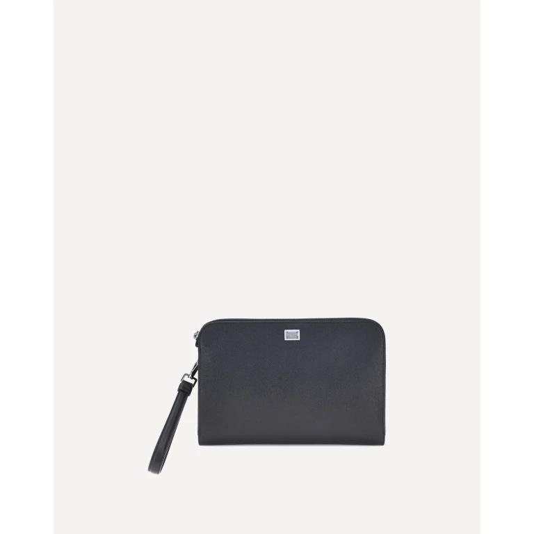 DOLCE & GABBANA Leather Pouch Male UNI