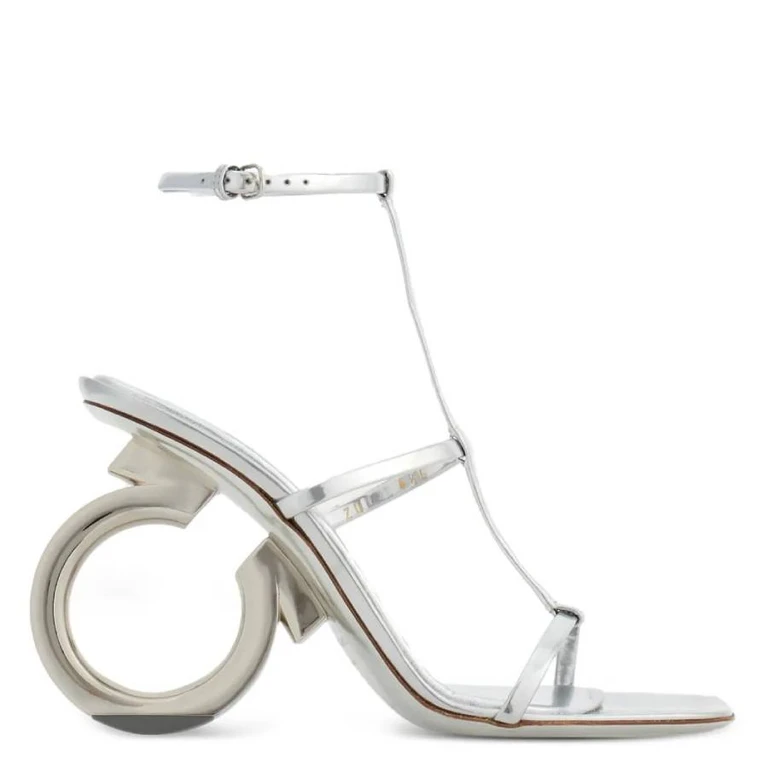 Ferragamo Elina Gancini Nappa Sandals