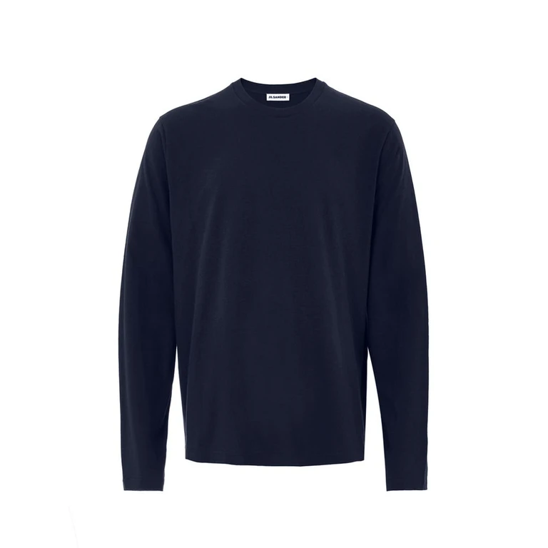 Jil Sander Blue Cotton T-Shirt - Men