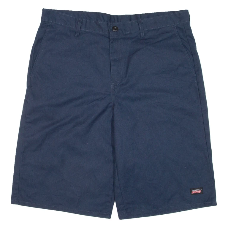 DICKIES Mens Workwear Shorts Blue Relaxed L W36