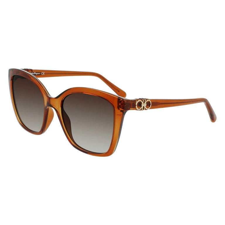 Ferragamo Brown Injected Sunglasses - Women