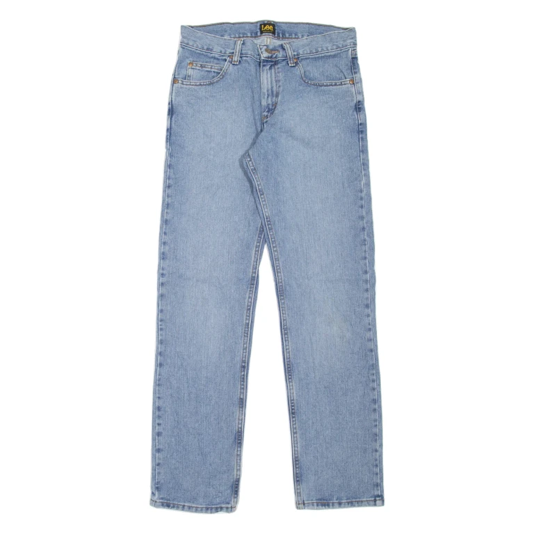 LEE Mens Jeans Blue Regular Straight W30 L32