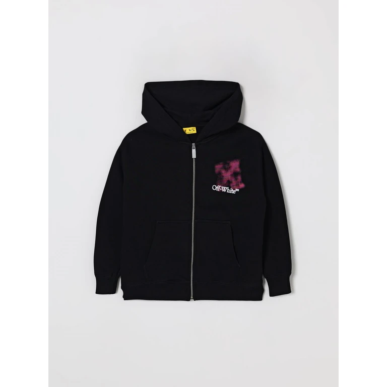 OFF-WHITE KIDS Sweater Kids color Black (OGBE001F25FLE0011032)
