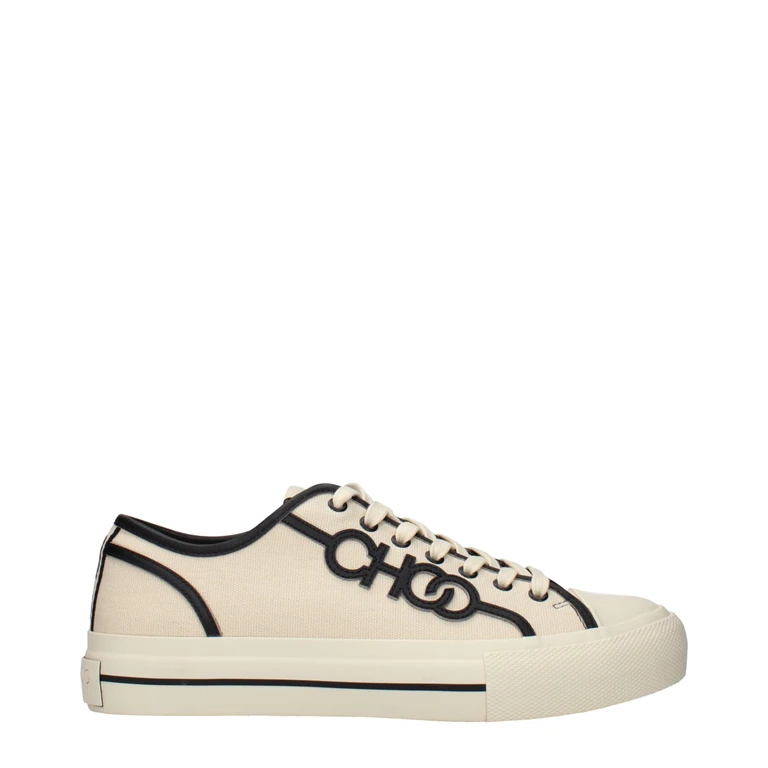 Jimmy Choo Beige Fabric Low Top Sneakers - Men