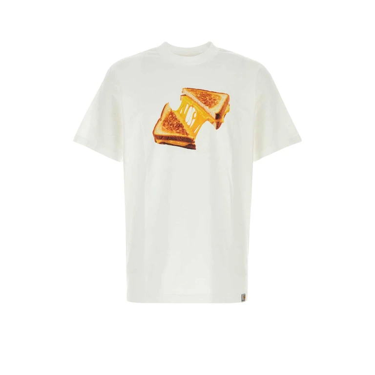 Carhartt Wip White Cotton Cheese Toast T-Shirt Exterior: Organic - Men