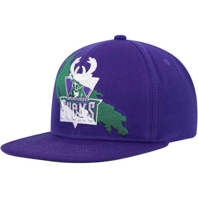 Men's NBA Paint By Number Snapback Hwc Bucks Snapback Caps