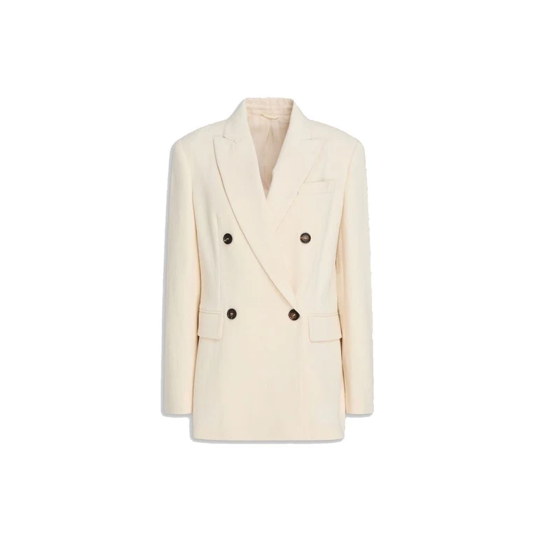 White Cotton Blazer Clothing - Women