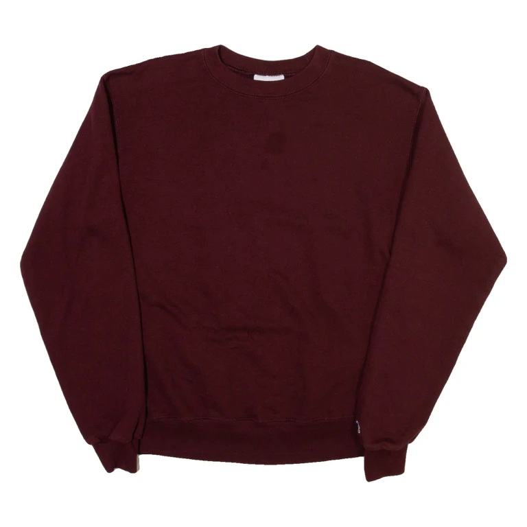 CHAMPION Mens Sweatshirt Maroon Crew Neck M
