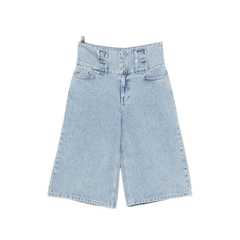 High-waisted Panelled Shorts