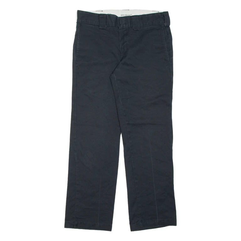 DICKIES Chino Mens Trousers Black Regular Straight W32 L28