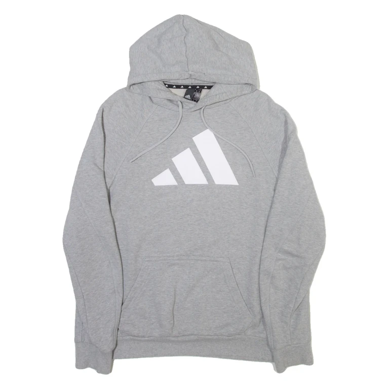 ADIDAS Mens Grey Hoodie M