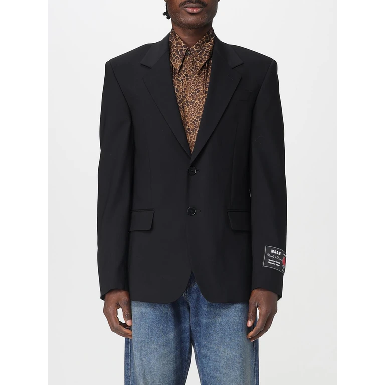 MSGM Jacket Men color Black (3940MG0825760599)