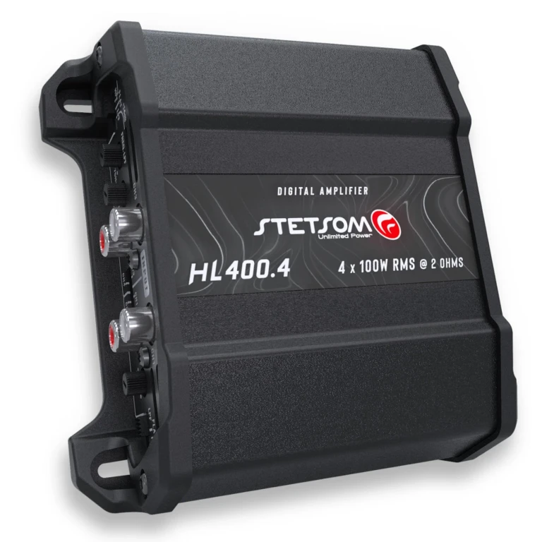 HL 400x4 2 Ohms Compact Digital 4 Channel Car Amplifier
