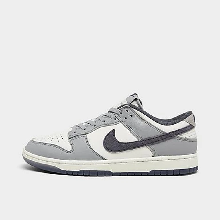 Dunk Low Retro Premium SE Casual Shoes (Men's Sizing) in White/Light Carbon/Platinum Tint Size: 7.5