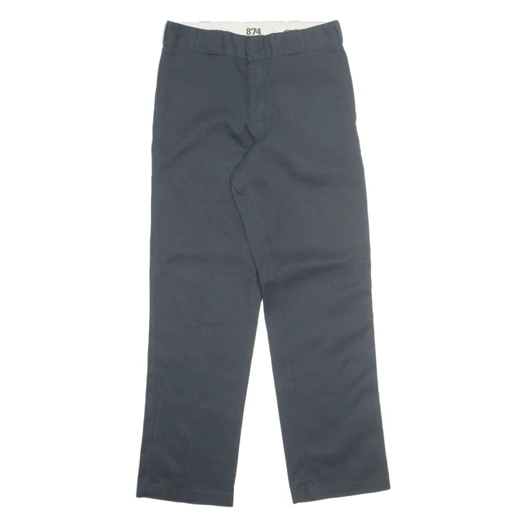 DICKIES Chino Mens Trousers Black Regular Straight W30 L31