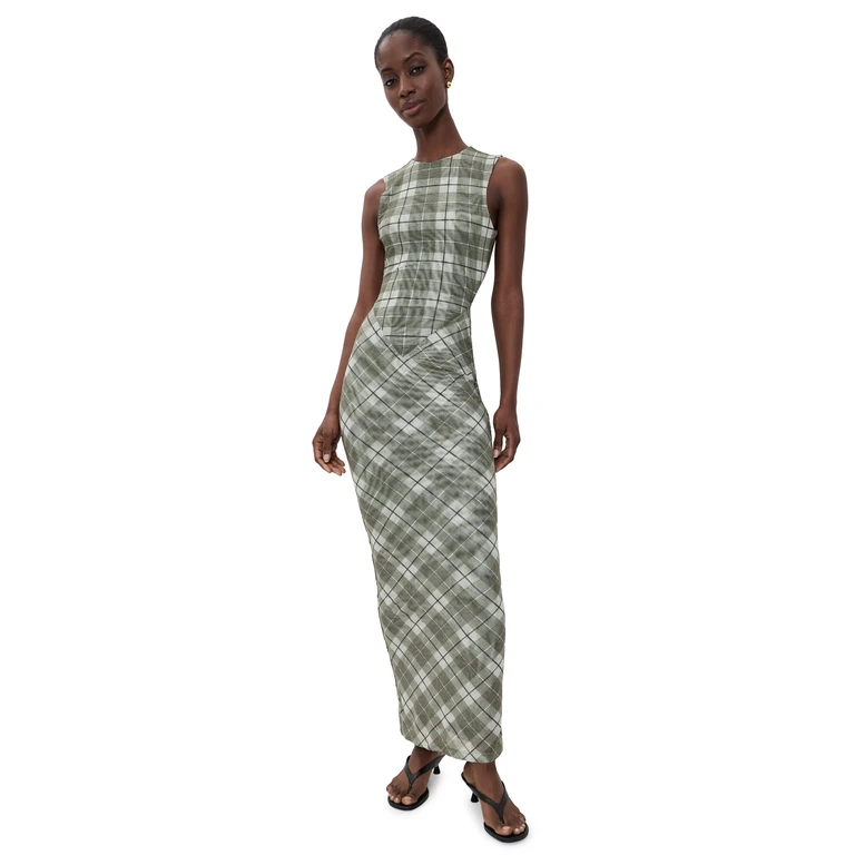 Krisa Maxi Dress Stevie Plaid M