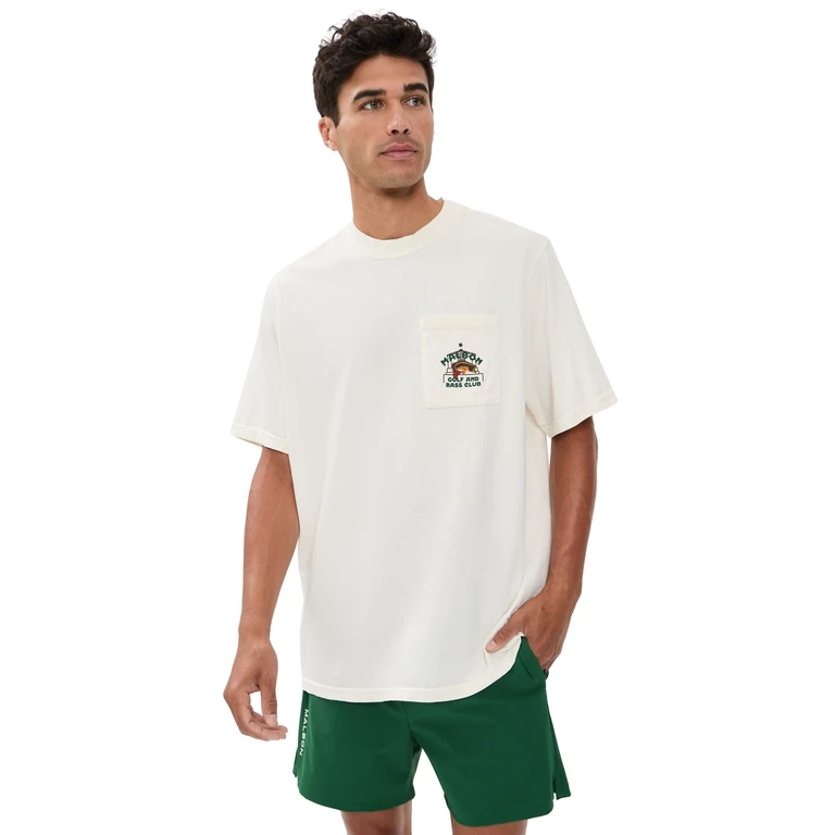 Malbon Vista Bass Club Tee Ivory S