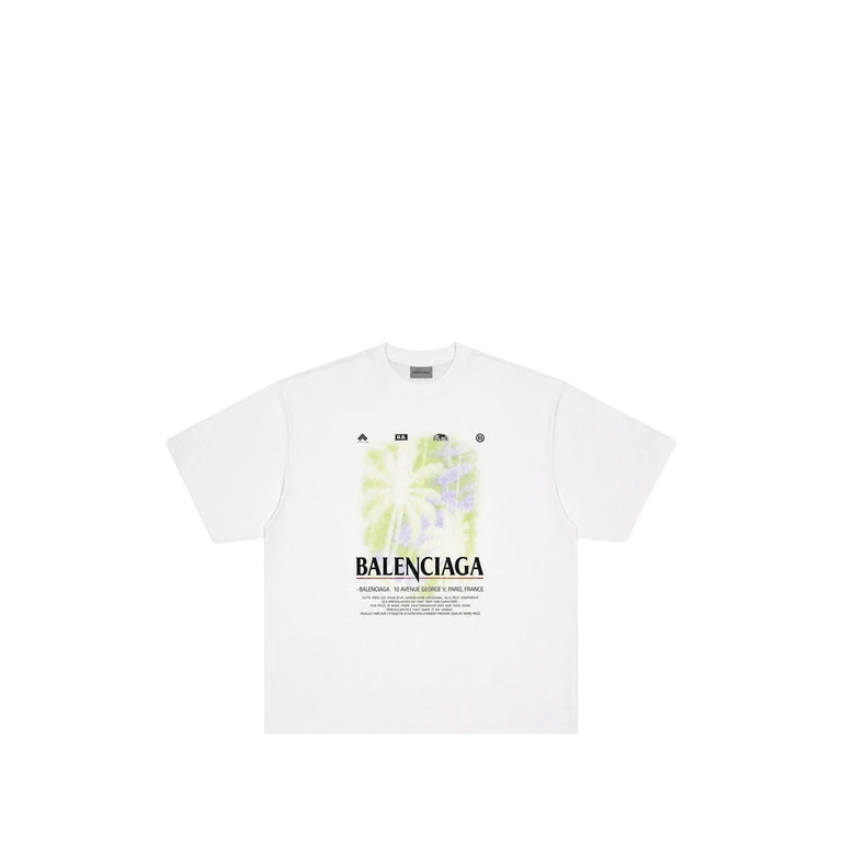 Balenciaga Graphic-print Distressed T-shirt