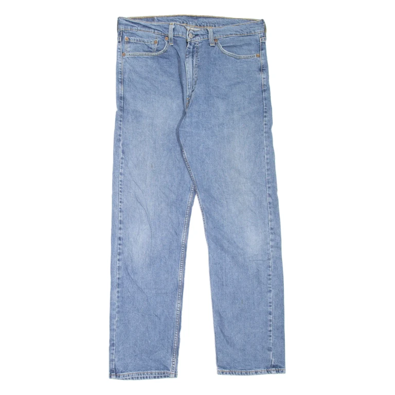 LEVI'S 505 Jeans Mens Blue Regular Straight W36 L32