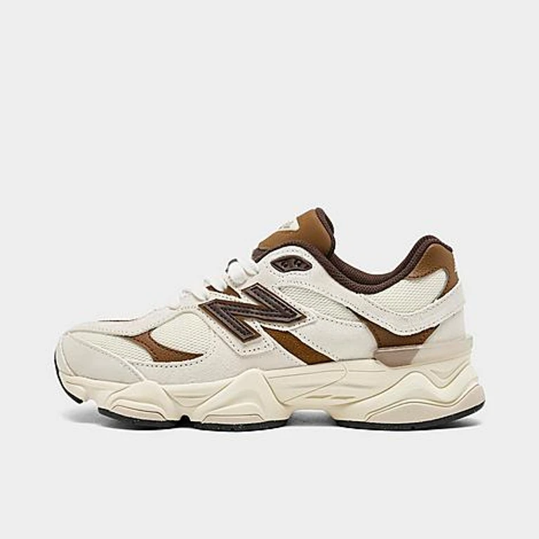 New Balance Girls' Big Kids 9060 Casual Shoes in Breakfast Tea/Angora Size: 3.5