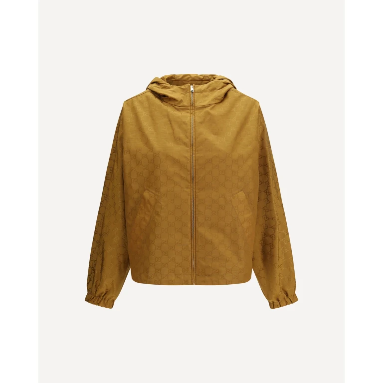GUCCI Short technical jacquard Jacket with all-over GG motif Female 38